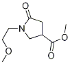 1-(2-甲氧基乙基)-2-氧代吡咯烷-4-甲酸甲酯 结构式