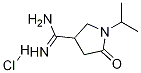 1-异丙基-2-氧代吡咯烷-4-甲脒盐酸盐 结构式