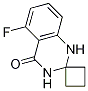 5-氟螺[1,2,3,4-四氢喹唑啉-2,1'-环丁烷]-4-酮 结构式