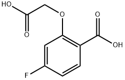 2-(羧基甲氧基)-4-氟苯甲酸 结构式