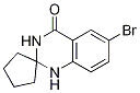 6-溴螺[1,2,3,4-四氢喹唑啉-2,1'-环戊烷]-4-酮 结构式