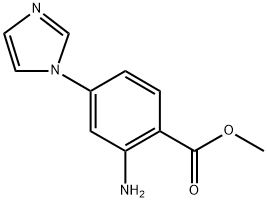 2-氨基-4-(1-咪唑基)苯甲酸甲酯 结构式