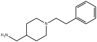1-(2-苯乙基)哌啶-4-基]甲胺 结构式