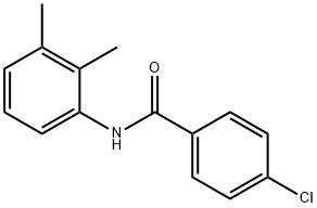 4-氯-N-(2,3-二甲基苯基)苯甲酰胺 结构式