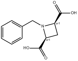顺-1-苄基-氮杂环丁烷-2,4-二甲酸 结构式