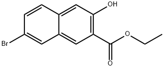 7-溴-3-羟基-2-萘甲酸乙酯 结构式