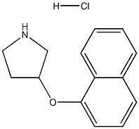 1-NAPHTHYL 3-PYRROLIDINYL ETHER HYDROCHLORIDE 结构式