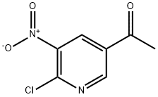 2-氯-3-硝基-5-乙酰基吡啶 结构式