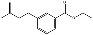 4-(3-CARBOETHOXYPHENYL)-2-METHYL-1-BUTENE 结构式