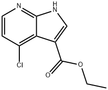 4-氯-1H-吡咯并[2,3-B]吡啶-3-羧酸乙酯 结构式