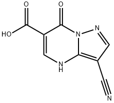 3-cyano-7-oxo-4,7-dihydropyrazolo[1,5-a]pyriMidine-6-carboxylic acid 结构式