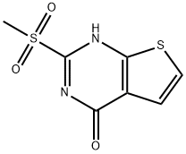 2-(Methylsulfonyl)thieno[2,3-d]pyriMidin-4(3H)-one 结构式