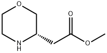 (S)-2-(吗啉-3-基)乙酸甲酯 结构式