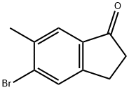 5-溴-6-甲基-2,3-二氢-1H-茚-1-酮 结构式