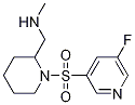 1-(1-(5-fluoropyridin-3-ylsulfonyl)piperidin-2-yl)-N-MethylMethanaMine 结构式