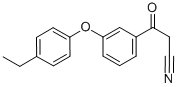 3-(4-ETHYLPHENOXY)-BETA-OXO-BENZENEPROPANENITRILE 结构式