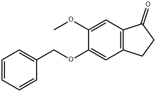 5-Benzyloxy-6-methoxy-1-indanone 结构式