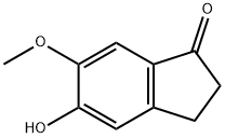 5-羟基-6-甲氧基-1-茚满酮 结构式