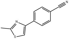 4-(4-氰基苯基)-2-甲基噻唑 结构式