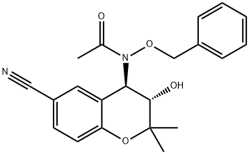 N-[(3S,4R)-6-CYANO-3,4-DIHYDRO-3-HYDROXY-2,2-DIMETHYL-2H-1-BENZOPYRAN-4-YL]-N-(PHENYLMETHOXY)ACETAMIDE