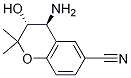 (3R,4S)-4-aMino-3-hydroxy-2,2-diMethylchroMan-6-carbonitrile 结构式
