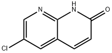 6-氯-1,8-二氮杂萘-2(1H)-酮 结构式