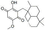 2-Hydroxy-3-[(2,5,5-trimethyl-1,8a-methanodecalin-1-yl)methyl]-5-methoxy-2,5-cyclohexadiene-1,4-dione 结构式