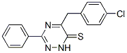 1,2,4-Triazine-6(1H)-thione, 5-[(4-chlorophenyl)methyl]-3-phenyl- 结构式