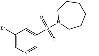 1-(5-broMopyridin-3-ylsulfonyl)-4-Methylazepane 结构式