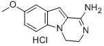 8-Methoxy-3,4-dihydropyrazino(1,2-a)indol-1-amine monohydrochloride 结构式