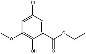 ethyl 5-chloro-2-hydroxy-3-Methoxybenzoate 结构式