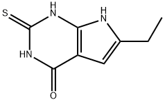 6-乙基-2-巯基-7H-吡咯并[2,3-D]嘧啶-4-醇 结构式