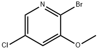 2-溴-5-氯-3-甲氧基吡啶 结构式