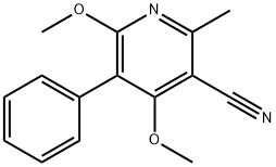 3-Cyano-4,6-dimethoxy-2-methyl-5-phenylpyridine 结构式