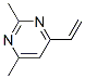 2,4-二甲基-6-乙烯基嘧啶 结构式