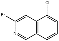 3-溴-5-氯异喹啉 结构式