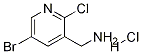 (5-溴-2-氯吡啶-3-基)甲胺盐酸盐 结构式