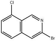 3-溴-8-氯异喹啉 结构式