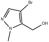 (4-溴-1-甲基-1H-吡唑-5-基)甲醇 结构式