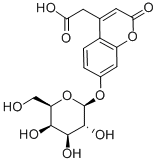 7-O-BETA-D-GALACTOPYRANOSYLCOUMARIN-4-ACETIC ACID 结构式