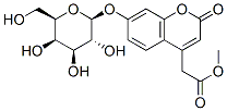 7-beta-galactopyranosyl-oxycoumarin-4-acetic acid methyl ester 结构式