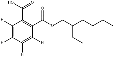 氘代邻苯二甲酸单乙基己基酯 结构式