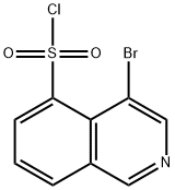 4-溴异喹啉-5-磺酰基氯盐酸盐 结构式