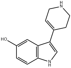 3-(1,2,3,6-四氢吡啶-4-基)-1H-吲哚-5-醇 结构式