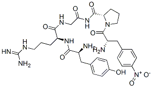 tyrosyl-arginyl-glycyl-4-nitrophenylalanyl-prolinamide 结构式