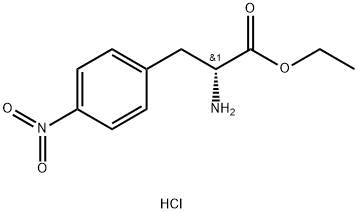 4硝基苯丙氨酸乙酯盐酸盐 结构式