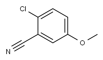2-氯-5-甲氧基苯腈 结构式