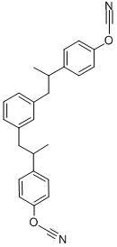 4,4'-[1,3-苯基双(1-甲基-亚乙基)]双苯基氰酸酯 结构式