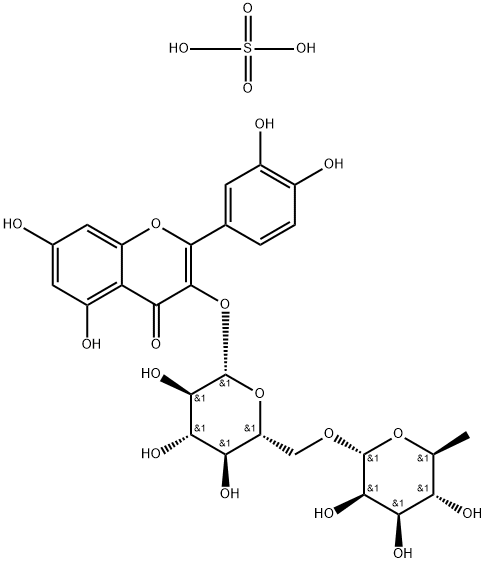 硫酸芦丁 结构式