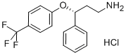 (S)-3-苯基-3-(4-三氟甲基苯氧基)-丙胺盐酸盐 结构式